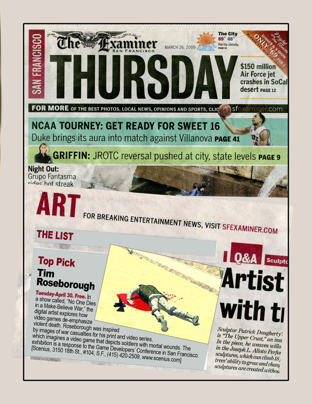 San Francisco Examiner, March 26, 2009