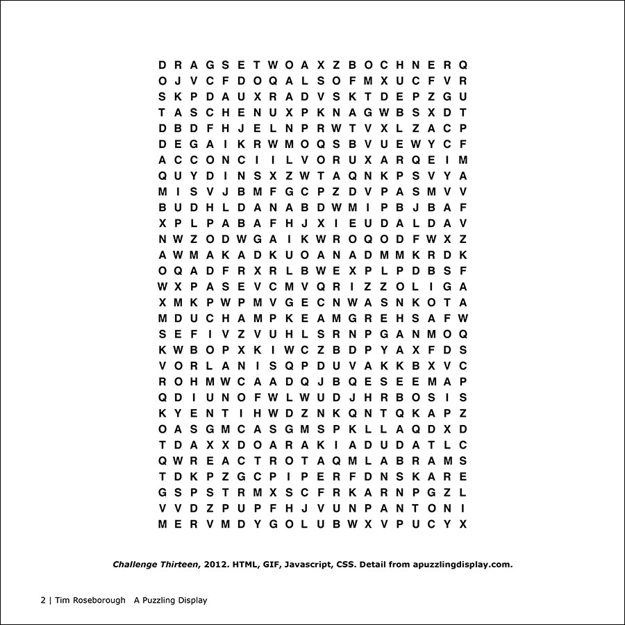 A Puzzling Display Catalog